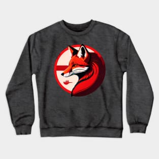 Retro Red Fox Crewneck Sweatshirt